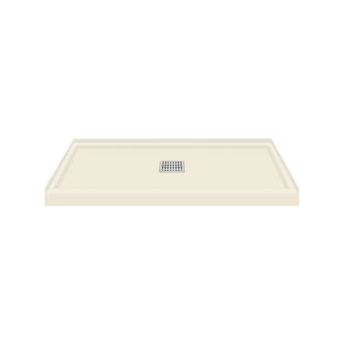Transolid FL4832C-32 Linear 48x32 Single Threshold Shower Base with Center Drain in Cameo