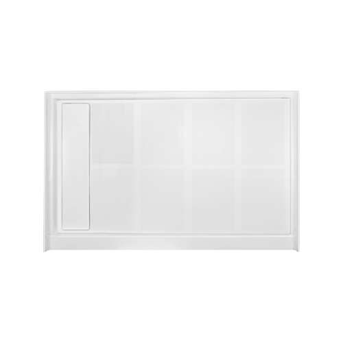 Transolid Linear 48-in x 32-in Rectangular Alcove Shower Base with Left Hand Drain - In Multiple Colors