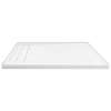 Transolid FLU6030L-31 Linear 60-in W x 30-in L Rectangular Shower Base with Left Hand Drain in White