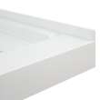 Transolid FLU6030L-31 Linear 60-in W x 30-in L Rectangular Shower Base with Left Hand Drain in White