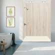 Transolid FLU6030L-32 Linear 60-in W x 30-in L Rectangular Shower Base with Left Hand Drain in Cameo