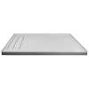 Transolid FLU6030L-39 Linear 60-in W x 30-in L Rectangular Shower Base with Left Hand Drain in Grey