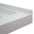 Transolid FLU6032L-39 Linear 60-in W x 32-in L Rectangular Shower Base with Left Hand Drain in Grey