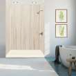 Transolid FLU6032R-32 Linear 60-in W x 32-in L Rectangular Shower Base with Right Hand Drain in Cameo