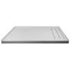 Transolid FLU6032R-39 Linear 60-in W x 32-in L Rectangular Shower Base with Right Hand Drain in Grey