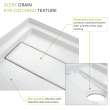 Transolid FLU6032L-31 Linear 60-in W x 32-in L Rectangular Shower Base with Left Hand Drain in White