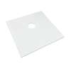Transolid FW3535-31 Center Drain Ready to Tile Wet Floor Shower Base in White