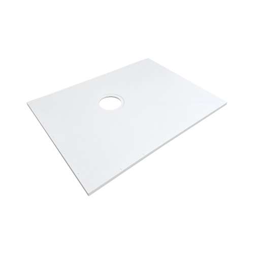 Transolid FW4530-31 Rear Center Drain Ready to Tile Wet Floor Shower Base in White