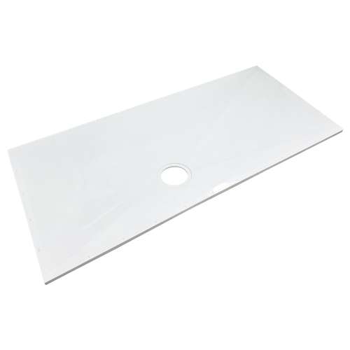 Transolid FW7032-31 Rear Offset Center Drain Ready to Tile Wet Floor Shower Base in White