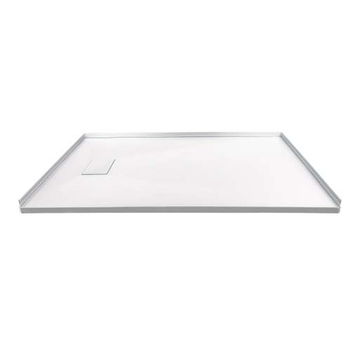Transolid FZS6332-31 63-in L x 31.5-in Shower Base with Zero Threshold and Reversible End Drain in White