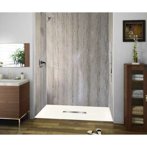 Transolid FZS6336C-32 63-in L x 35.5-in Shower Base with Zero Threshold and Center Drain in Cameo