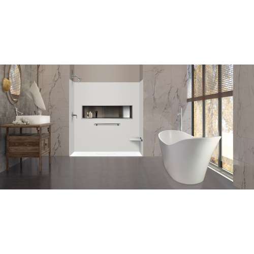 Transolid FZS7940C-32 79-in L x 40-in Shower Base with Zero Threshold and Center Drain in Cameo