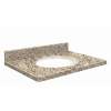 Transolid Granite 25-in x 22-in Vanity Top with Eased Edge