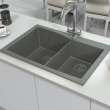 Transolid Genova 33-in Dual-mount Kitchen Sink