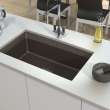 Transolid Genova 33in Granite Super Single Bowl Undermount Kitchen Sink with Custom Accessory Set