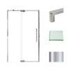 Transolid IPD487610C-R-PC Irene 44-48 in. W x 76 in. H Pivot Shower Door in Polished Chrome with Clear Glass