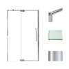Transolid IPD487610C-T-PC Irene 44-48 in. W x 76 in. H Pivot Shower Door in Polished Chrome with Clear Glass