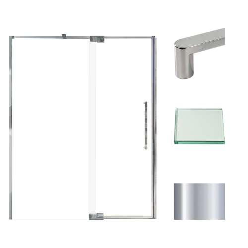 Transolid IPD607610C-R-PC Irene 56-60 in. W x 76 in. H Pivot Shower Door in Polished Chrome with Clear Glass