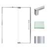 Transolid IPD607610C-S-PC Irene 56-60 in. W x 76 in. H Pivot Shower Door in Polished Chrome with Clear Glass