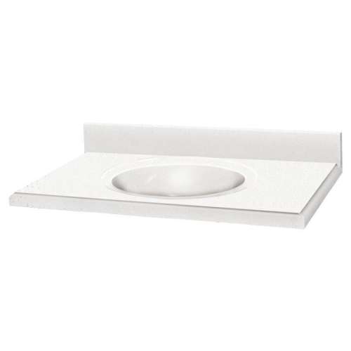 Transolid Decor Solid Surface 61-in x 22-in Vanity Top