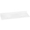 Transolid Decor Solid Surface 61-in x 22-in Double Bowl Vanity Top