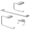 Transolid Maddox 4-Piece Bathroom Accessory Kit in Brushed Stainless