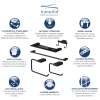 Transolid Maddox 5-Piece Bathroom Accessory Kit in Black