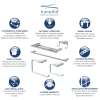 Transolid Maddox 5-Piece Bathroom Accessory Kit in Polished Chrome