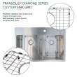 Transolid KKM-DTDO332210 Diamond Sink Kit with 60/40 Double Bowls, Magnetic Accessories Kit, and Drain Kit