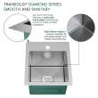 Transolid KKM-DTSB151710 Diamond Sink Kit with Single Bowl, Magnetic Accessories Kit, and Drain Kit