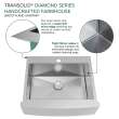 Transolid KKM-DTSSF302510-3 Diamond Sink Kit with Farmhouse Style Single Bowl, 3 Pre-Drilled Holes, Magnetic Accessories Kit, and Drain Kit