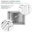 Transolid KKM-DUSBT241910-16 Diamond Titan Sink Kit with Single Bowl, Magnetic Accessories Kit, and Drain Kit