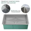 Transolid KKM-DUSS321910 Diamond Sink Kit with Super Single Bowl, Magnetic Accessories Kit, and Drain Kit