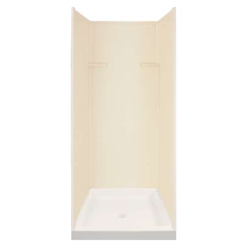 Transolid Solid Surface 36-in x 72-in Alcove Shower Wall and Base Kit