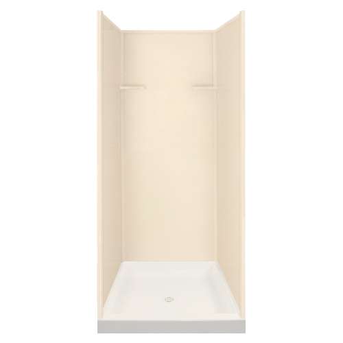 Transolid Solid Surface 36-in x 72-in Alcove Shower Wall and Base Kit