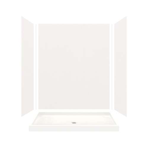 Transolid Expressions 60-in X 32-in X 72-in Glue to Wall Alcove Shower Kit - In Multiple Colors