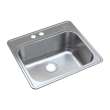 Transolid MTSB252212-ML2 Meridian Stainless Steel Laundry/Utility Sink with 2-Hole in Brushed Finish