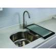 Transolid Cameron Kitchen Faucet with Single Handle includes deck plate, Luxe Stainless