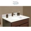 61 in. Quartz Vanity Top in Milan White with Single Hole