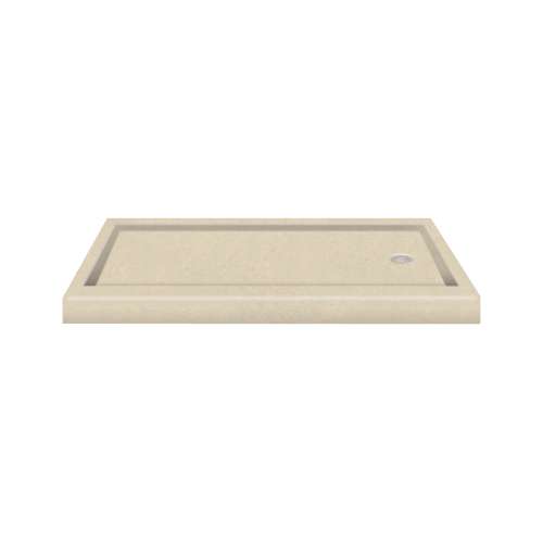 Transolid Decor Solid Surface  60-in x 32-in Shower Base with Right Drain