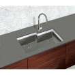 Transolid Studio Stainless Steel 35-in Undermount Kitchen Sink