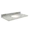 Transolid Quartz 25-in x 22-in Vanity Top with Eased Edge