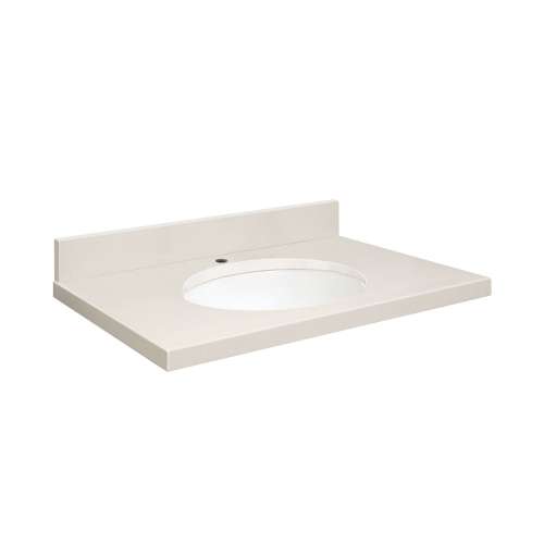 Transolid Quartz 31-in x 19-in Vanity Top with Eased Edge