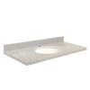 Transolid Quartz 37-in x 19-in Vanity Top with Eased Edge