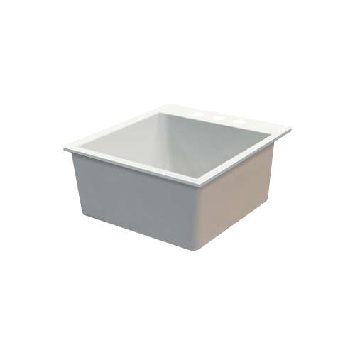 Transolid Quantum Granite 22-in Drop-in Kitchen Sink