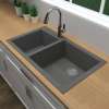 Transolid Quantum Granite 33-in Undermount Kitchen Sink