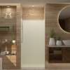 Transolid Studio Solid Surface 36-in x 72-in Shower Wall Trimmable Surround
