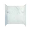 Transolid RBE6026-91N Studio 32-in x 60-in Solid Surface Bathtub Walls in White Carrara