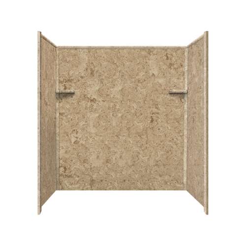 Transolid RBE6026-94N Studio 32-in x 60-in Solid Surface Bathtub Walls in Sand Mountain