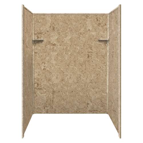 Transolid RBE6067-94N Studio 36-in x 60-in Solid Surface Shower Walls in Sand Mountain